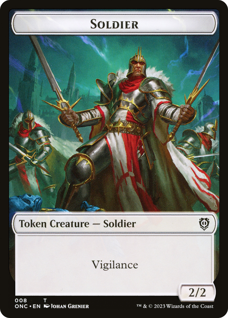 Soldier (TONC-008) [Phyrexia: All Will Be One Commander Tokens]