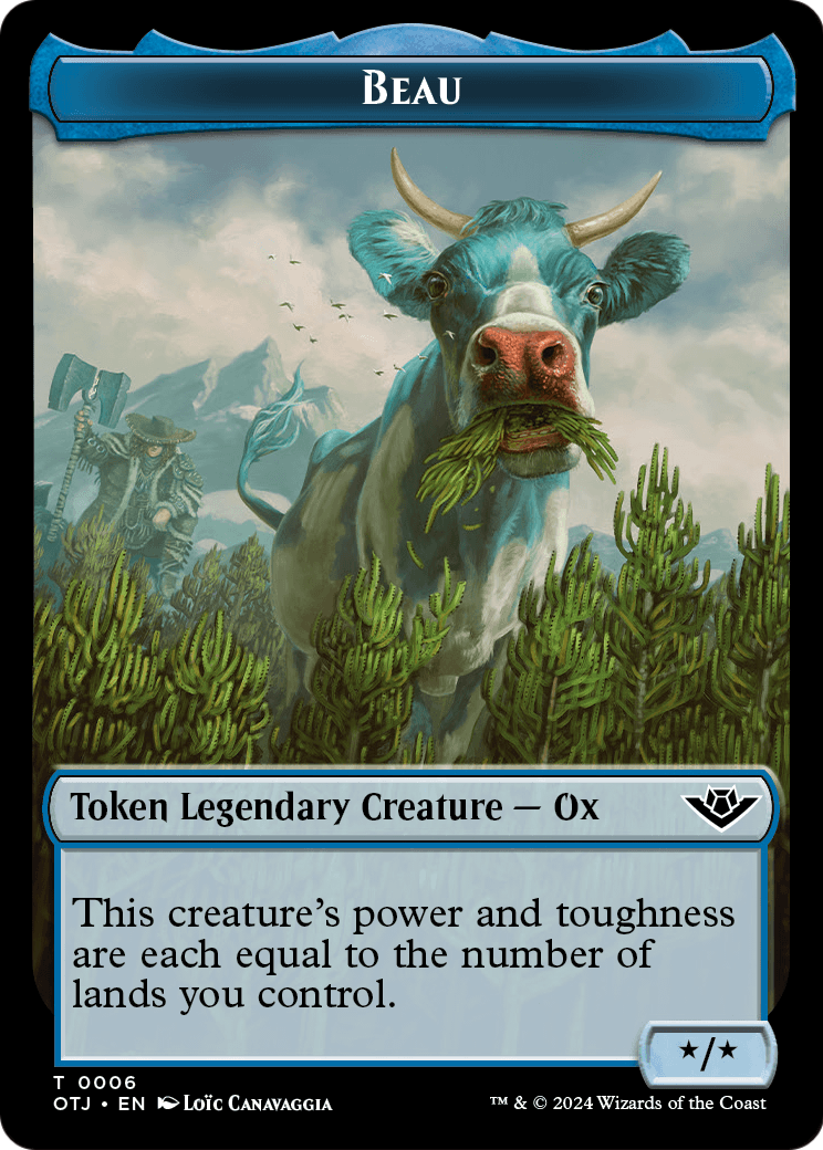 Beau (TOTJ-006) [Outlaws of Thunder Junction Tokens]