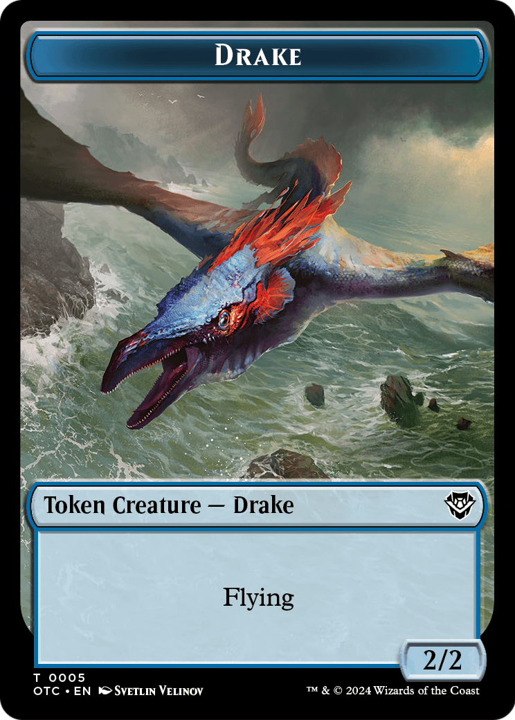 Drake (TOTC-005) [Outlaws of Thunder Junction Commander Tokens]