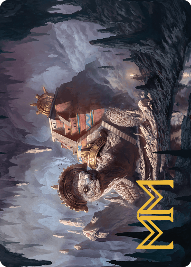 Bedrock Tortoise // Bedrock Tortoise (ALCI-023) (Borderless) [The Lost Caverns of Ixalan Art Series]