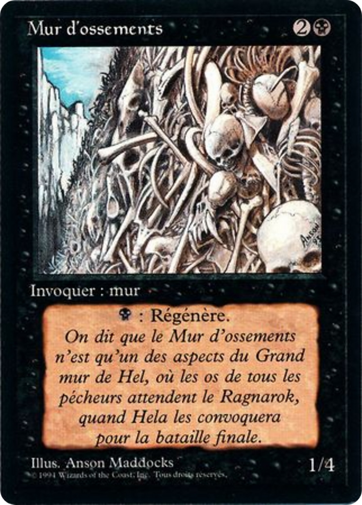 Wall of Bone (FBB-134) [Foreign Black Border]