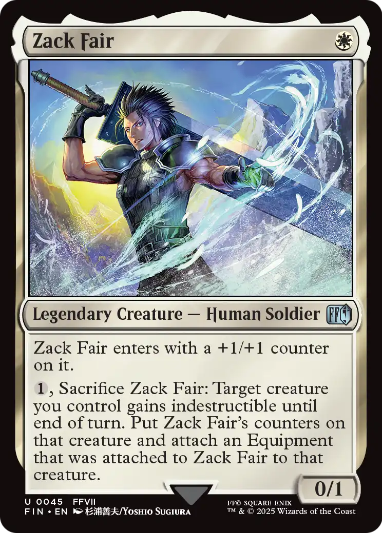 Zack Fair (FIN-045) [FINAL FANTASY] Foil