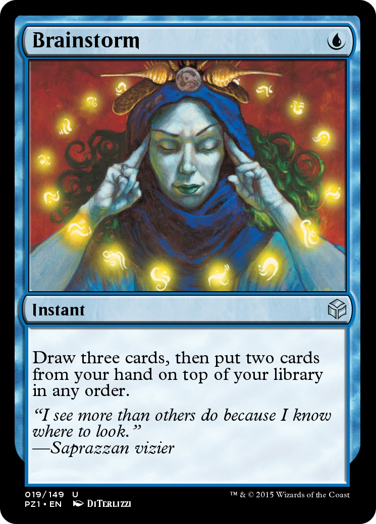 Brainstorm (PZ1-019) [Legendary Cube Prize Pack] Foil