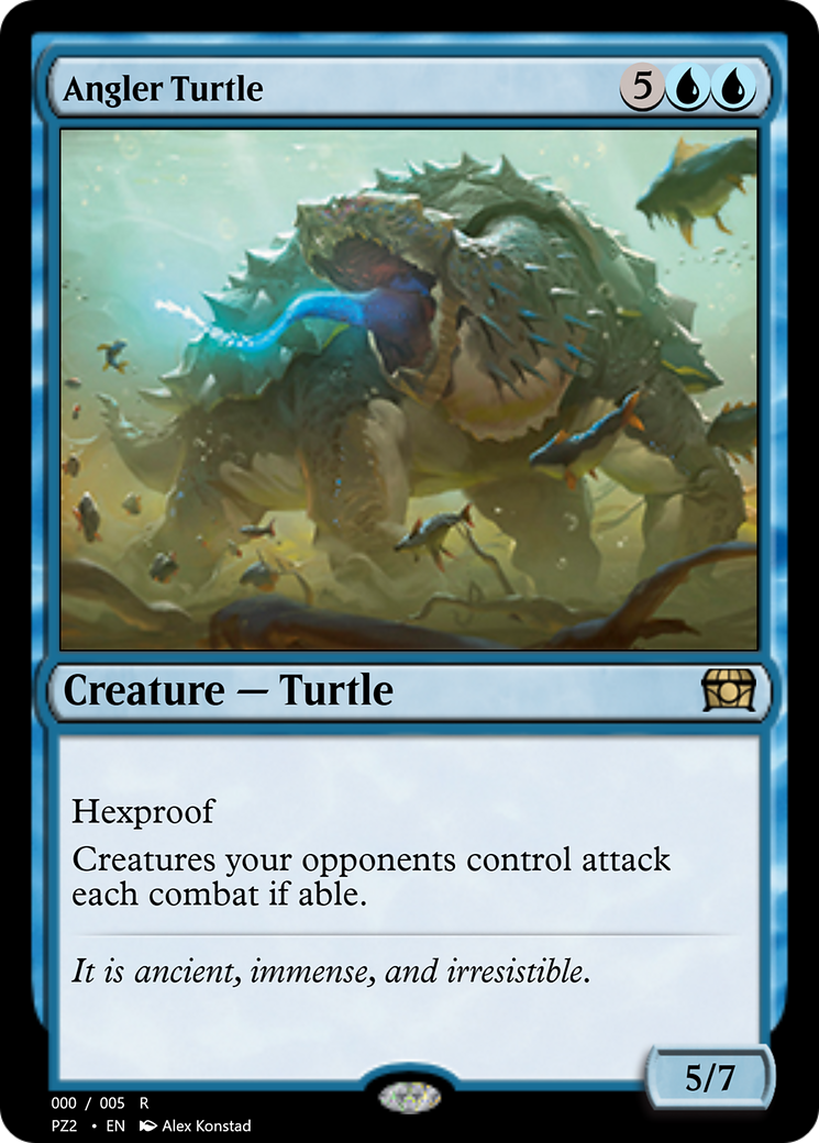 Angler Turtle (PZ2-70769) [Treasure Chest] Foil