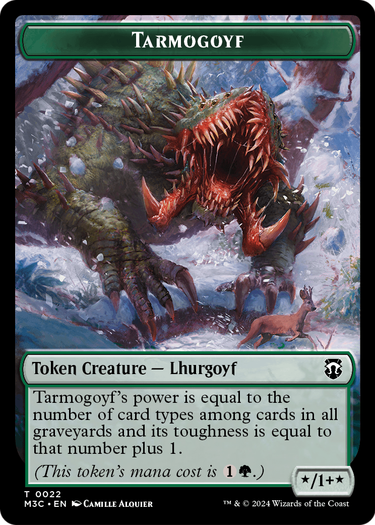 Tarmogoyf (TM3C-022) [Modern Horizons 3 Commander Tokens] Foil