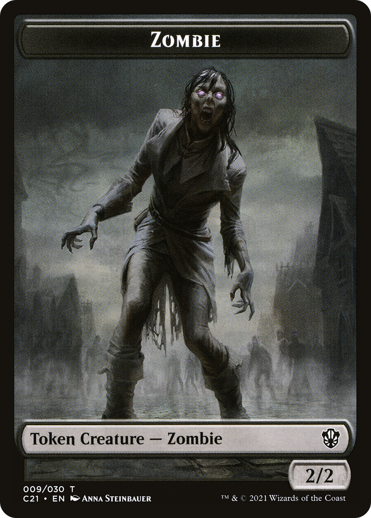 Zombie (TC21-009) [Commander 2021 Tokens]