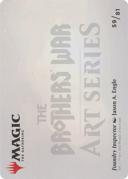 Foundry Inspector // Foundry Inspector (ABRO-059) (Borderless) [The Brothers' War Art Series]
