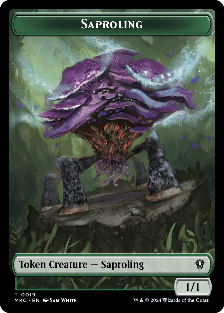 Saproling (TMKC-019) [Murders at Karlov Manor Commander Tokens] Foil