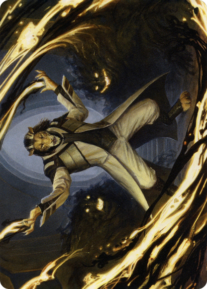 Leonin Lightscribe // Leonin Lightscribe (ASTX-003) (Borderless) [Strixhaven Art Series] Foil