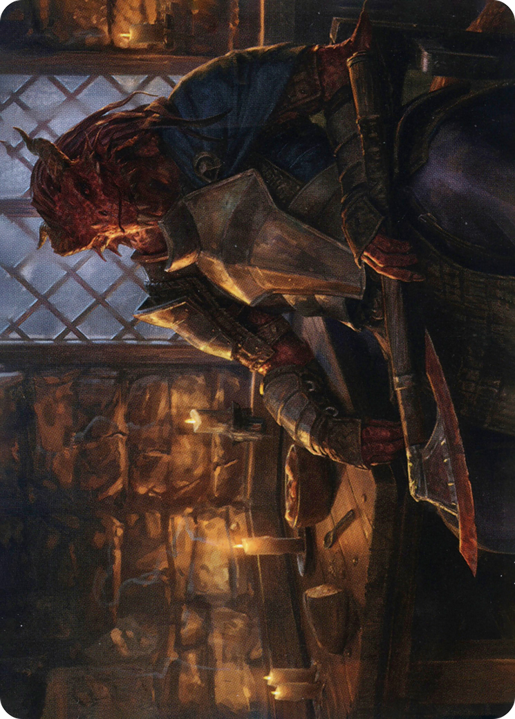 Jaded Sell-Sword // Jaded Sell-Sword (AAFR-047) (Borderless) [Adventures in the Forgotten Realms Art Series]