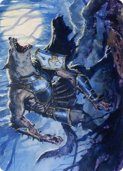 Moonrage Brute // Moonrage Brute (AMID-014) (Borderless) [Midnight Hunt Art Series]