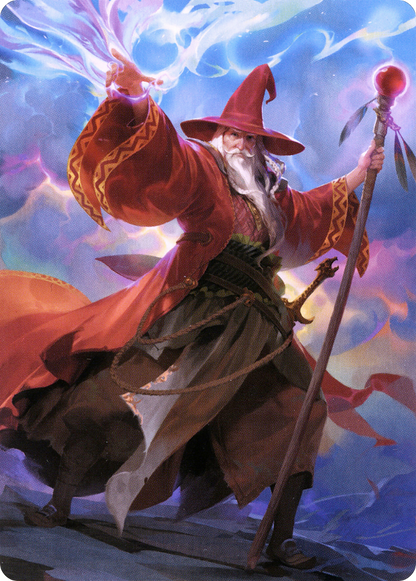 Elminster // Elminster (ACLB-036) (Borderless) [Battle for Baldur's Gate Art Series] Foil