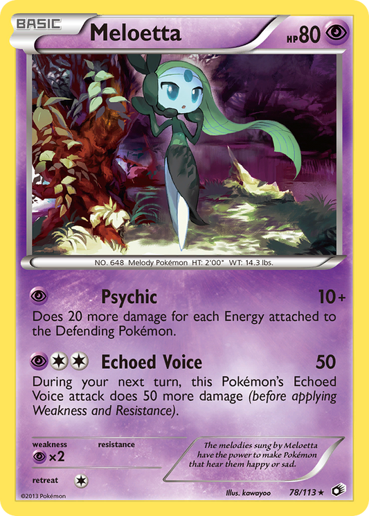 Meloetta (78/113) [Noir & Blanc : Trésors Légendaires]