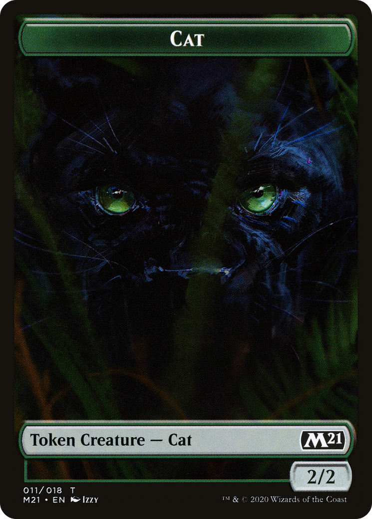Cat (TM21-011) [Core Set 2021 Tokens] Foil