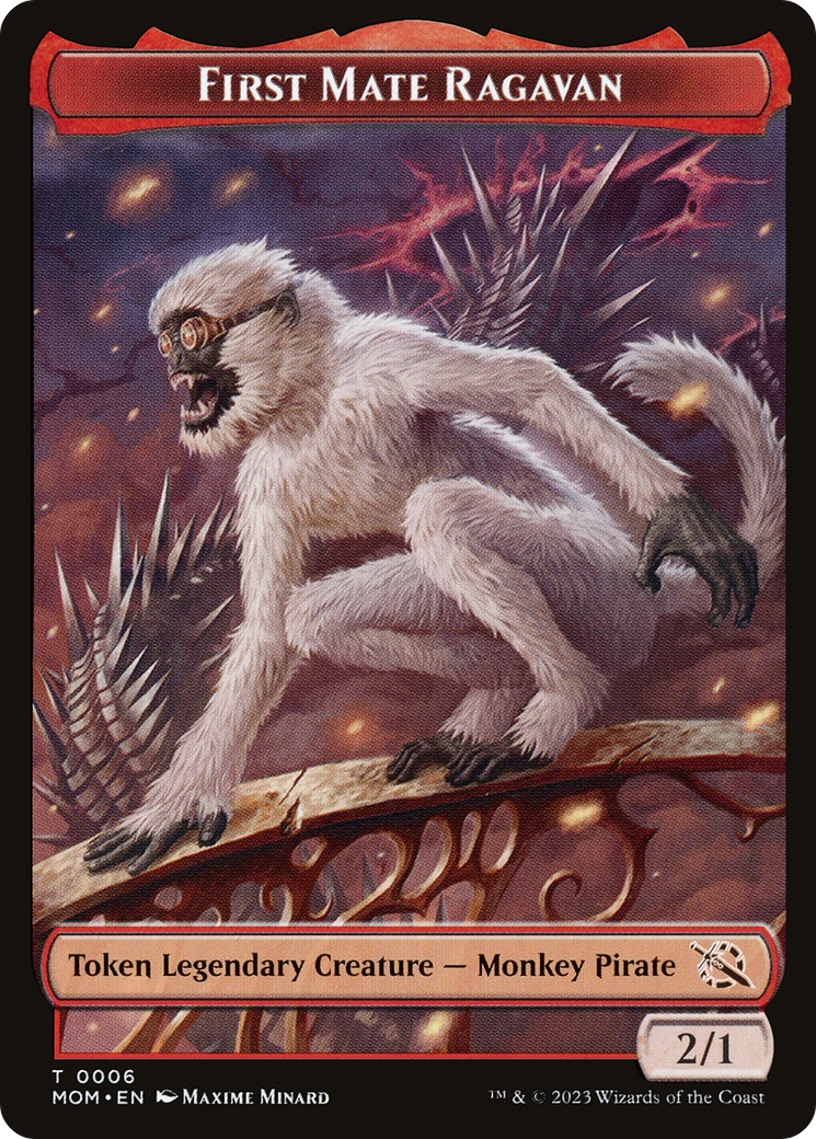 First Mate Ragavan (TMOM-006) [March of the Machine Tokens]
