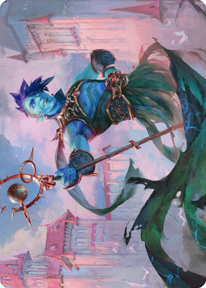 Haughty Djinn // Haughty Djinn (ADMU-015) (Borderless) [Dominaria United Art Series]