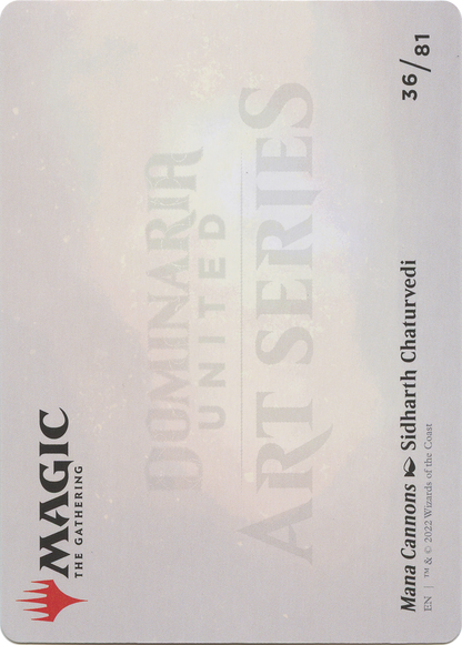 Mana Cannons // Mana Cannons (ADMU-036) (Borderless) [Dominaria United Art Series]