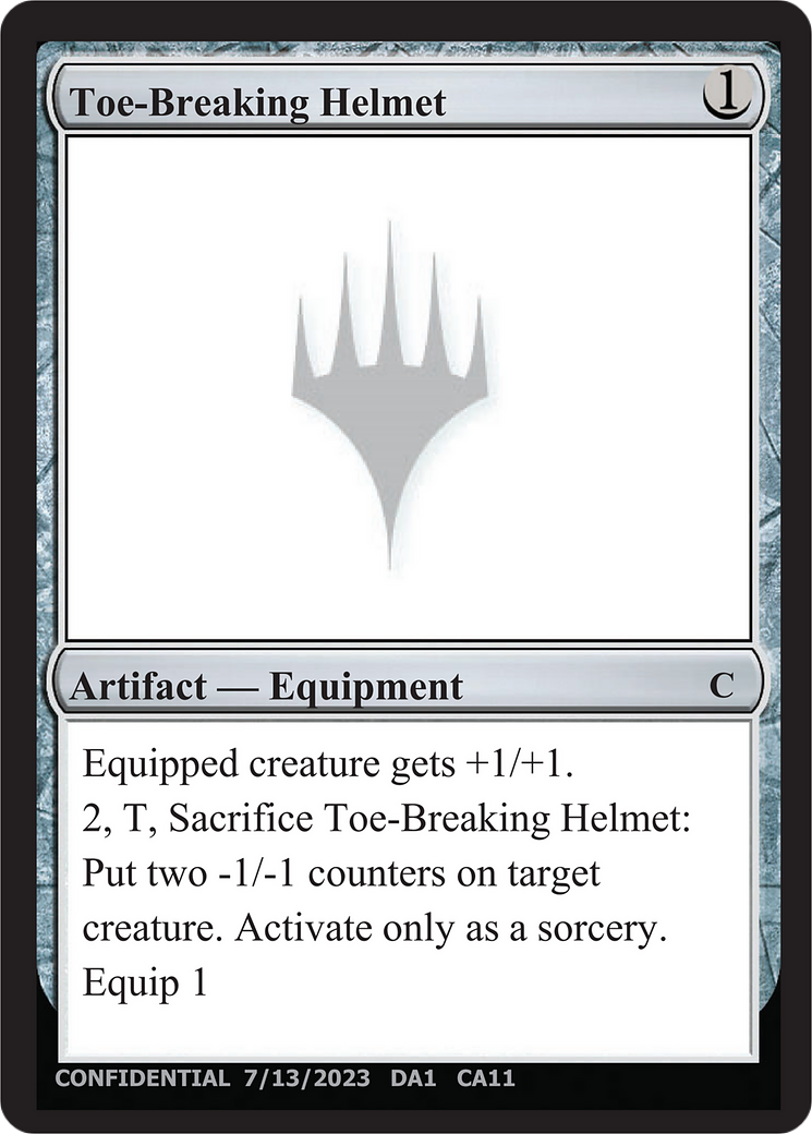 Toe-Breaking Helmet (UNK-CA11) [Unknown Event]
