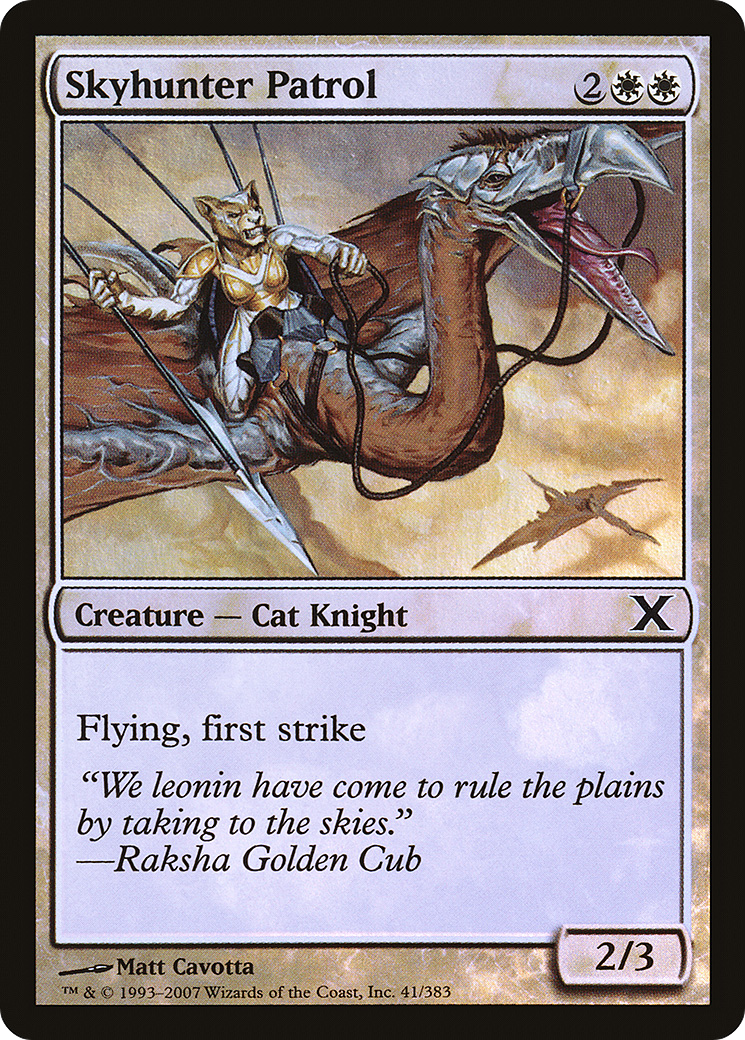 Skyhunter Patrol (10E-41★) [Tenth Edition] Foil