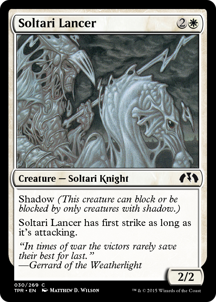 Soltari Lancer (TPR-030) [Tempest Remastered] Foil