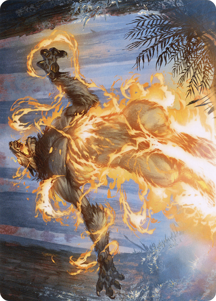 Burn the Accursed // Burn the Accursed (AMID-042) (Borderless) [Midnight Hunt Art Series]