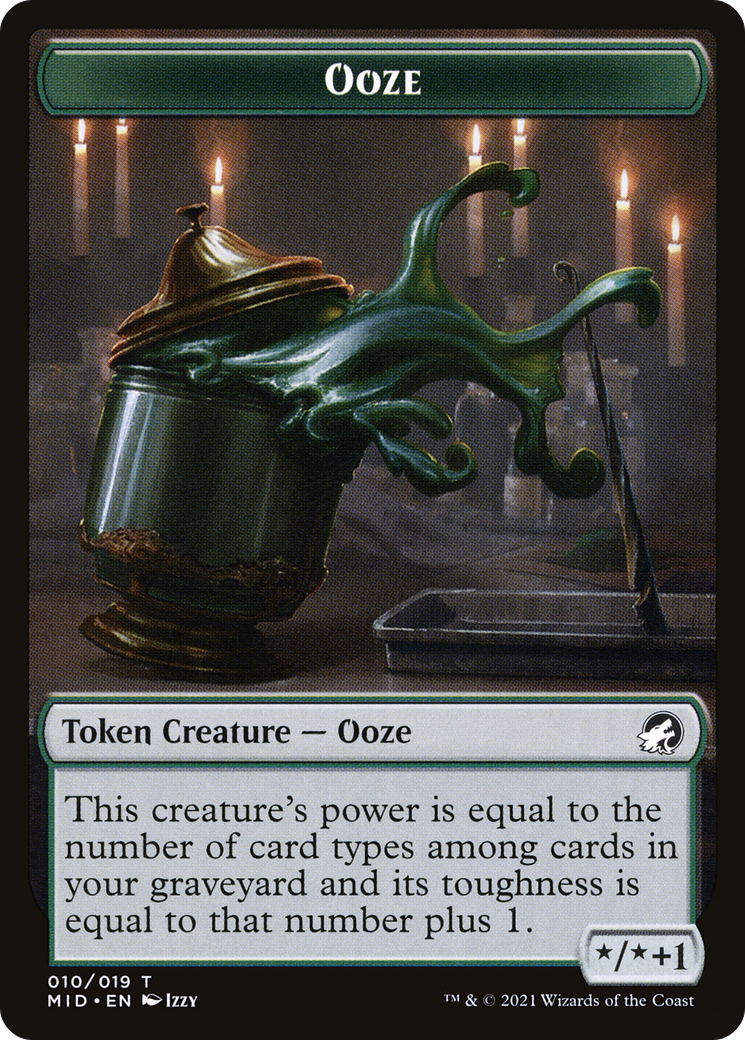 Ooze (TMID-010) [Innistrad: Midnight Hunt Tokens] Foil