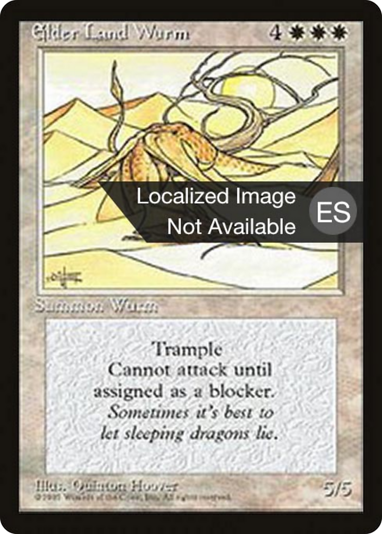 Elder Land Wurm (4BB-024) [Fourth Edition Foreign Black Border]