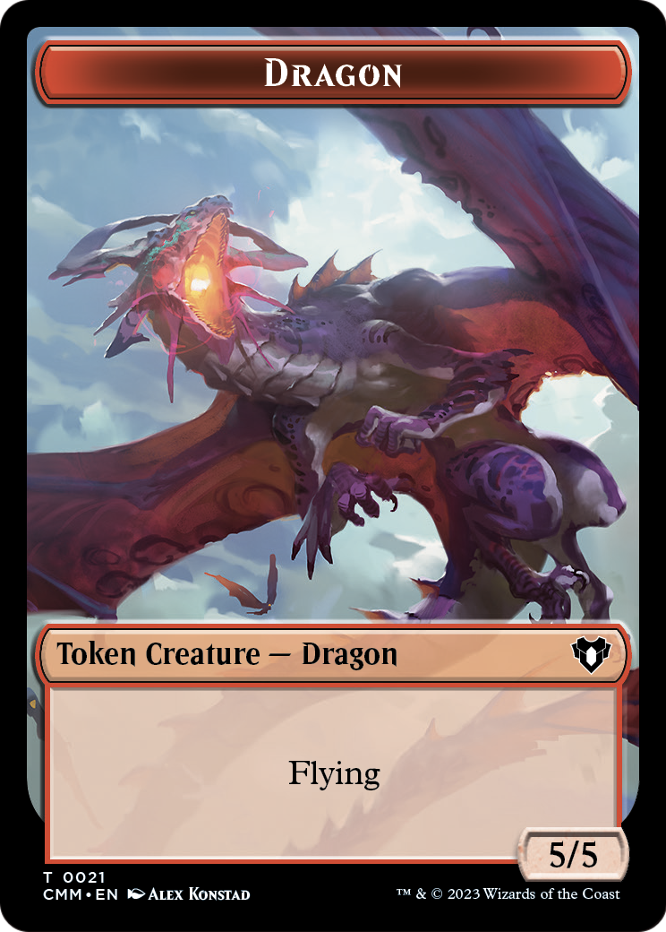 Dragon (TCMM-021) [Commander Masters Tokens] Foil