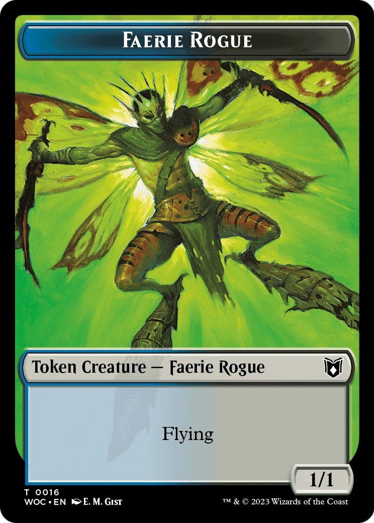 Faerie Rogue (TWOC-016) [Wilds of Eldraine Commander Tokens] Foil