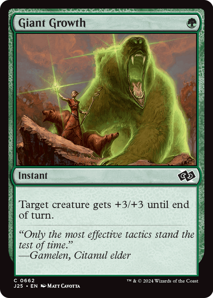 Giant Growth (J25-662) [Foundations Jumpstart] Foil