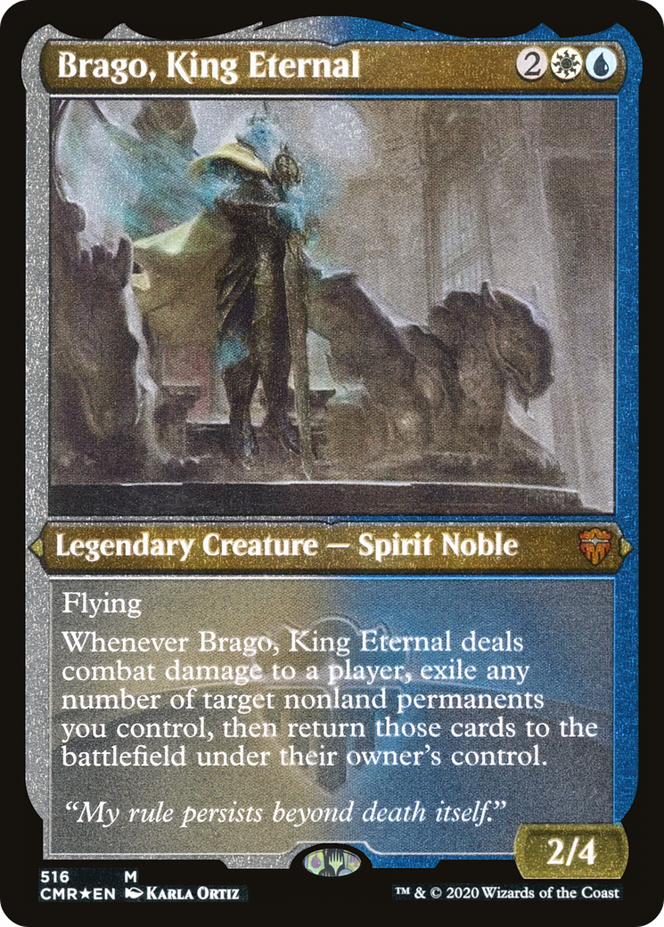 Brago, King Eternal (Foil Etched) (CMR-516) [Commander Legends] Foil