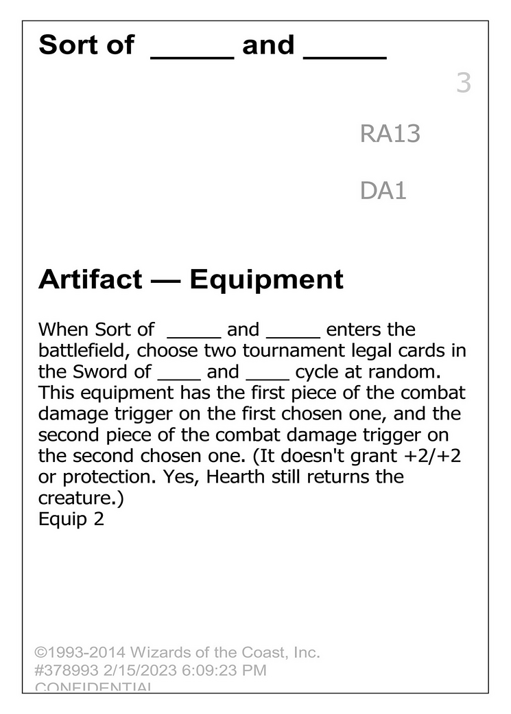 Sort of _____ and _____ (UNK-RA13) [Unknown Event]