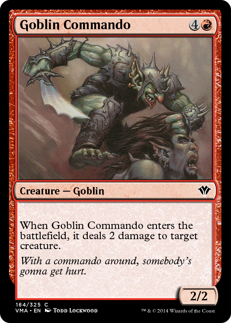 Goblin Commando (VMA-164) [Vintage Masters] Foil