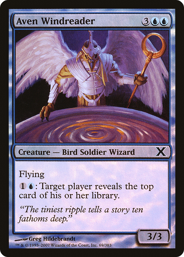 Aven Windreader (10E-69★) [Tenth Edition] Foil