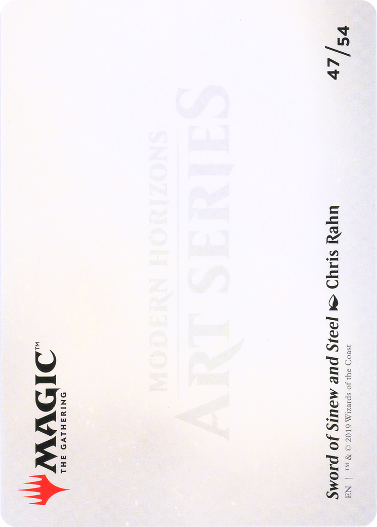 Sword of Sinew and Steel // Sword of Sinew and Steel (AMH1-047) (Borderless) [Modern Horizons Art Series]