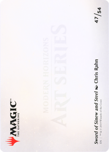 Sword of Sinew and Steel // Sword of Sinew and Steel (AMH1-047) (Borderless) [Modern Horizons Art Series]