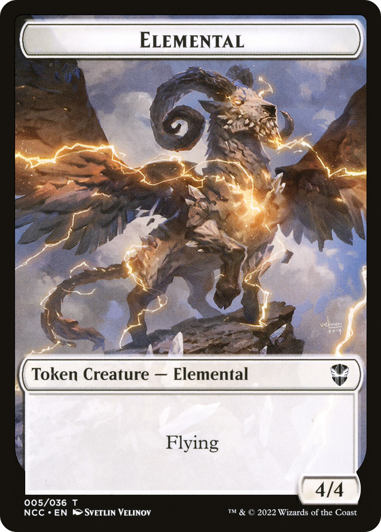 Elemental (TNCC-005) [New Capenna Commander Tokens] Foil