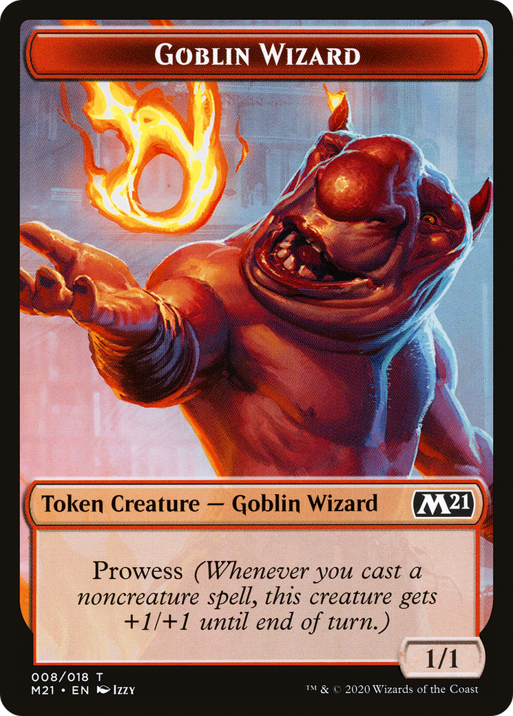 Goblin Wizard (TM21-008) [Core Set 2021 Tokens] Foil