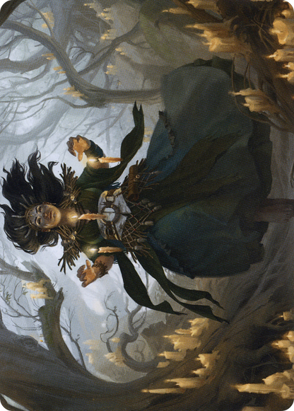 Candlegrove Witch // Candlegrove Witch (AMID-015) (Borderless) [Midnight Hunt Art Series] Foil