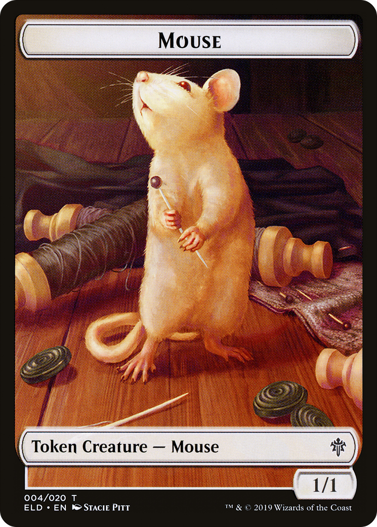 Mouse (TELD-004) [Throne of Eldraine Tokens] Foil