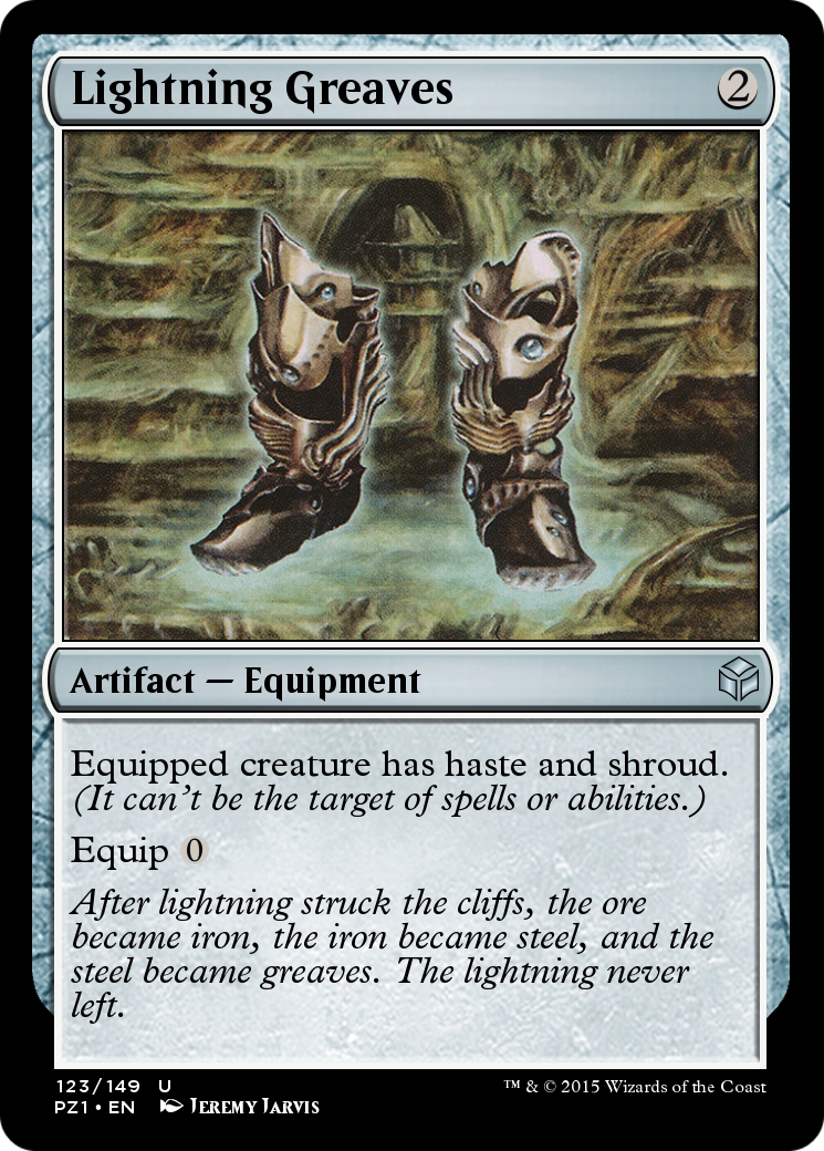 Lightning Greaves (PZ1-123) [Legendary Cube Prize Pack]