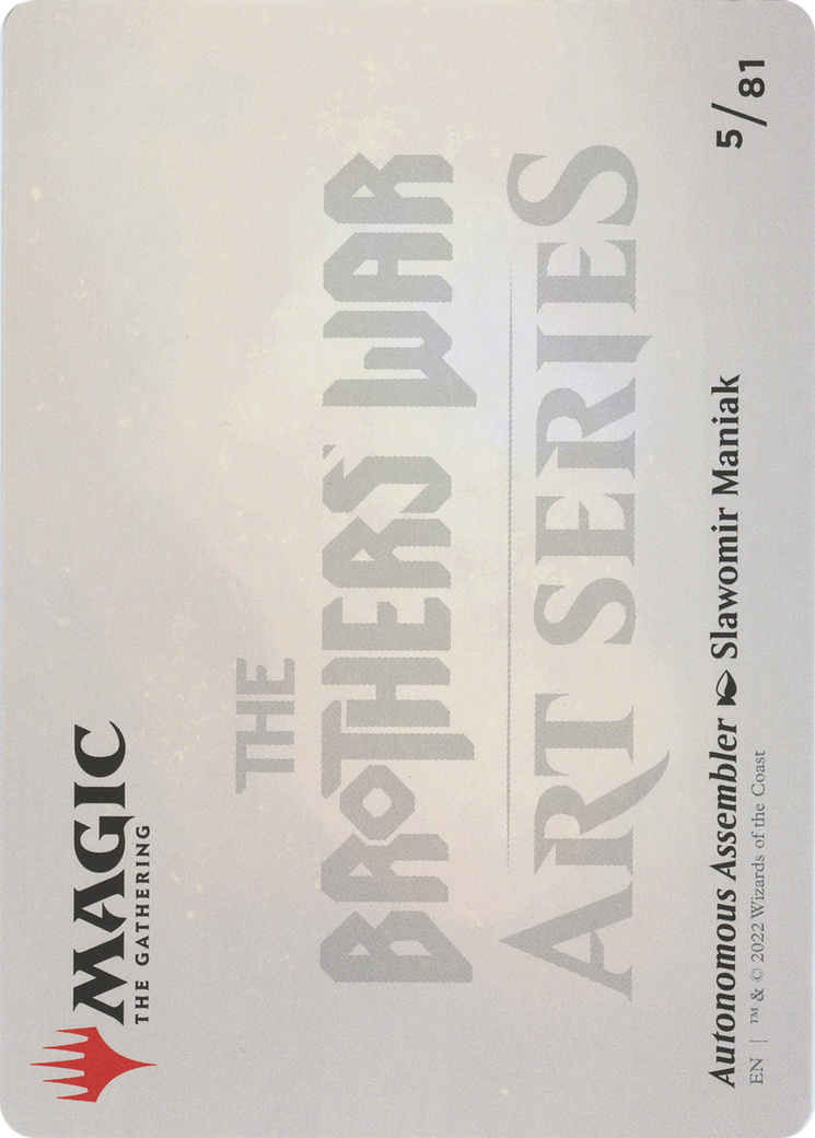 Autonomous Assembler // Autonomous Assembler (ABRO-005) (Borderless) [The Brothers' War Art Series] Foil