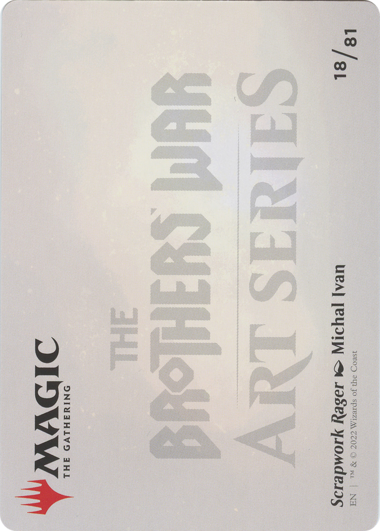 Scrapwork Rager // Scrapwork Rager (ABRO-018) (Borderless) [The Brothers' War Art Series]