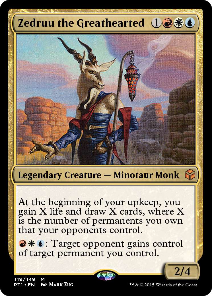 Zedruu the Greathearted (PZ1-119) [Legendary Cube Prize Pack] Foil