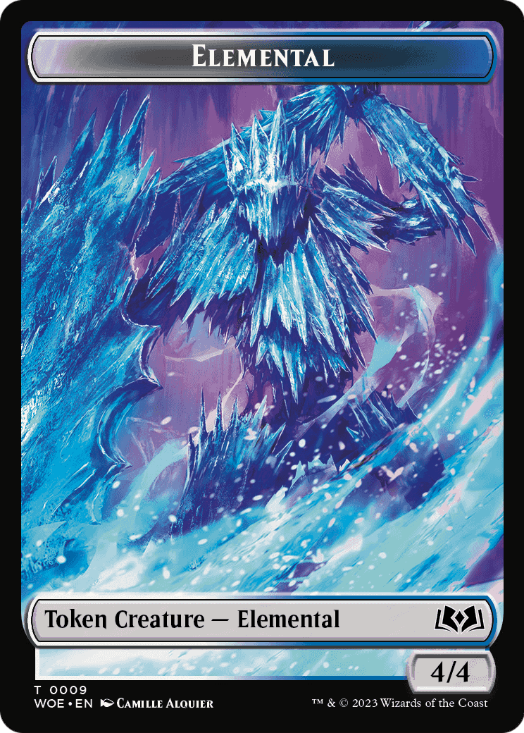 Elemental (TWOE-009) [Wilds of Eldraine Tokens] Foil