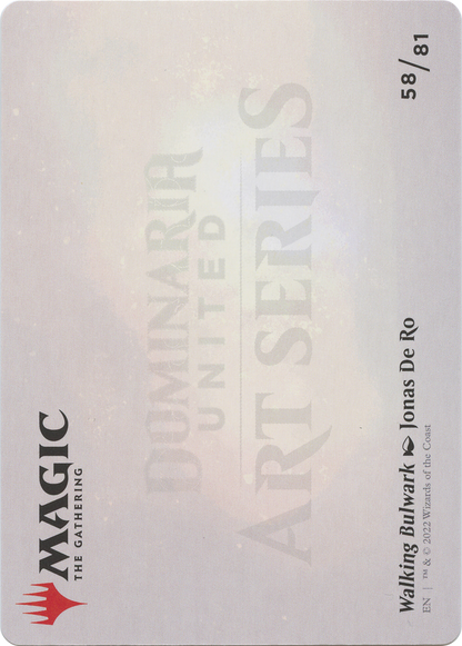 Walking Bulwark // Walking Bulwark (ADMU-058) (Borderless) [Dominaria United Art Series]