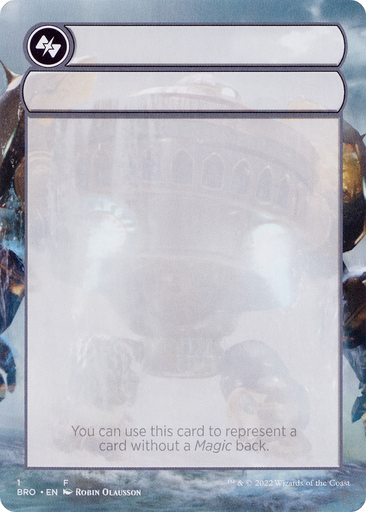 Double-Faced Substitute Card (SBRO-001) (Borderless) [The Brothers' War Substitute Cards]
