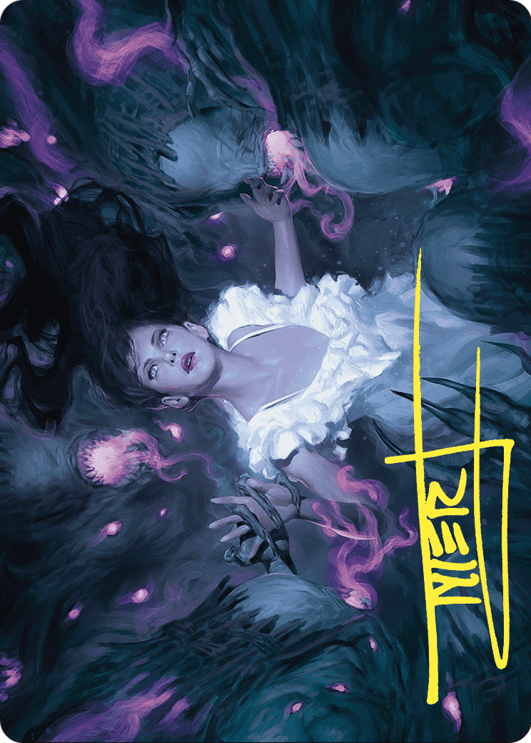 Neva, Stalked by Nightmares // Neva, Stalked by Nightmares (AWOE-030) (Borderless) [Wilds of Eldraine Art Series]
