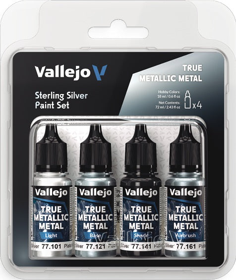 Vallejo True Metallic Metal Paint Set