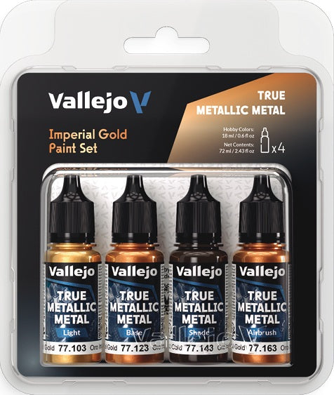 Vallejo True Metallic Metal Paint Set